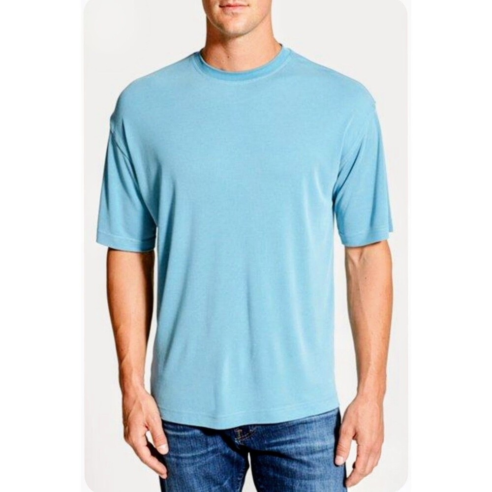 Burma Bibas Aqua Cool Comfort Technology Medium S/S Pullover Korea Shirt Top NWT